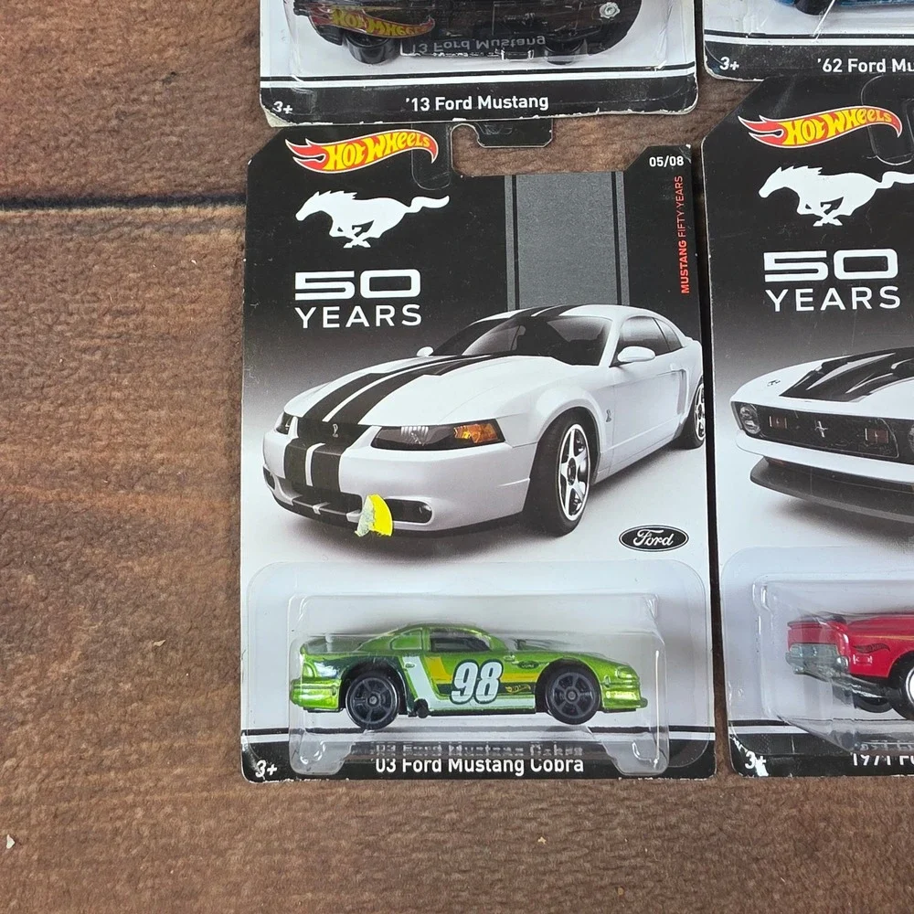 Hot Wheels Ford Mustang 50th Anniversary Set Kids 1:64 Multi Good Diecast 6pc